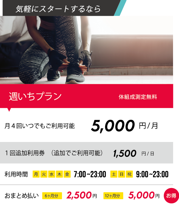 週一プラン