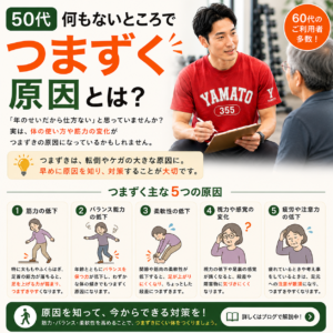 田中ゆうやボディメンターが50代のお客様の歩行を確認する様子