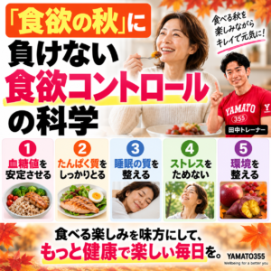 食欲の秋 食欲コントロールの科学を解説するイメージ