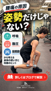 「姿勢だけが腰痛の原因ではない」